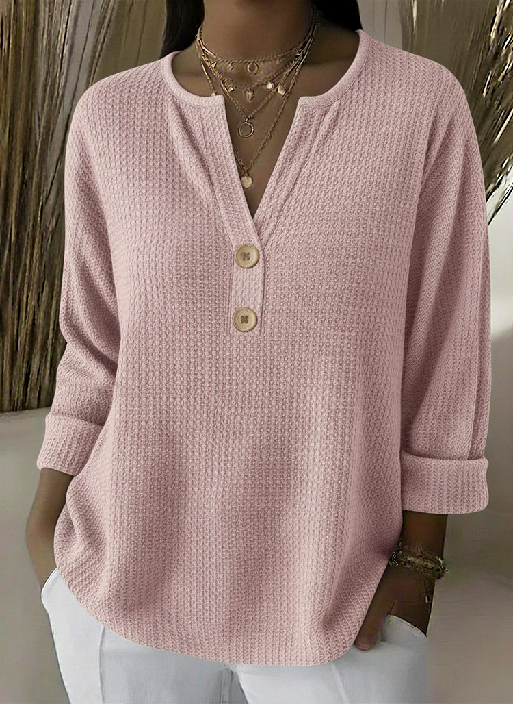 Mirabelle | Textured Button Sweater