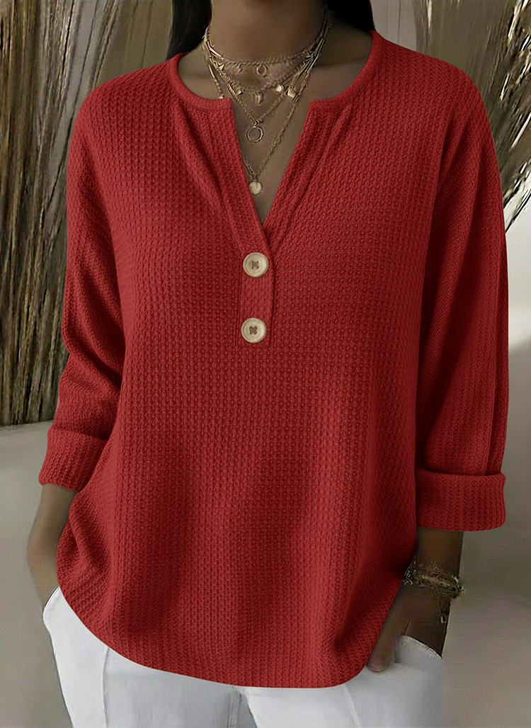 Mirabelle | Textured Button Sweater