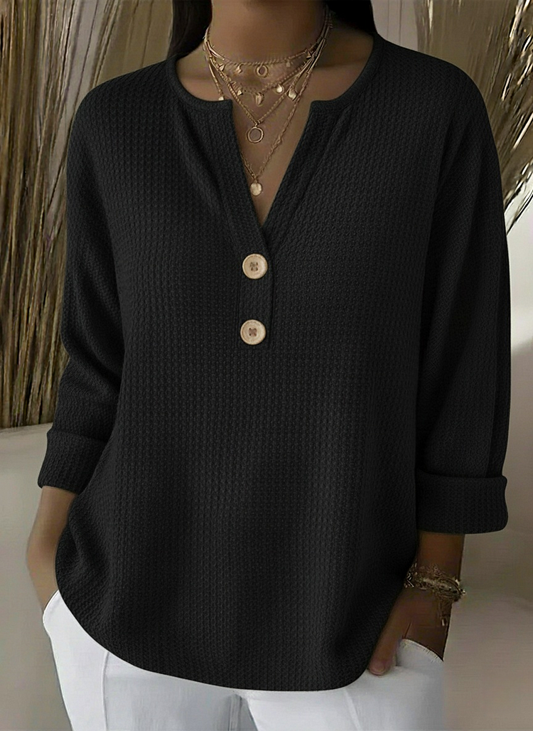 Mirabelle | Textured Button Sweater
