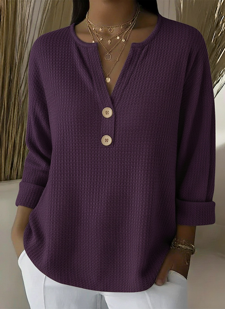 Mirabelle | Textured Button Sweater