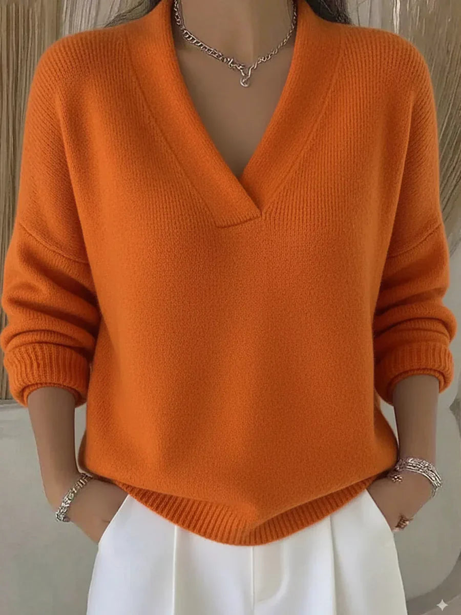 Faye | Relaxed V-Neck Sweater