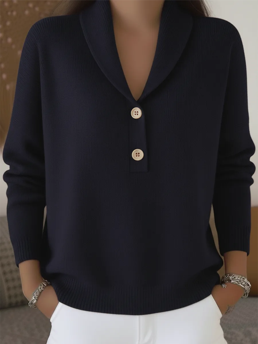 Lenorah | Collar Button Sweater