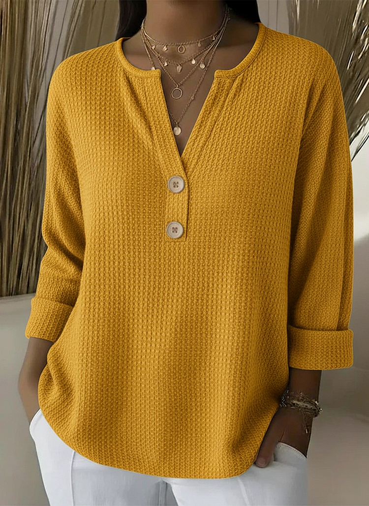 Mirabelle | Textured Button Sweater
