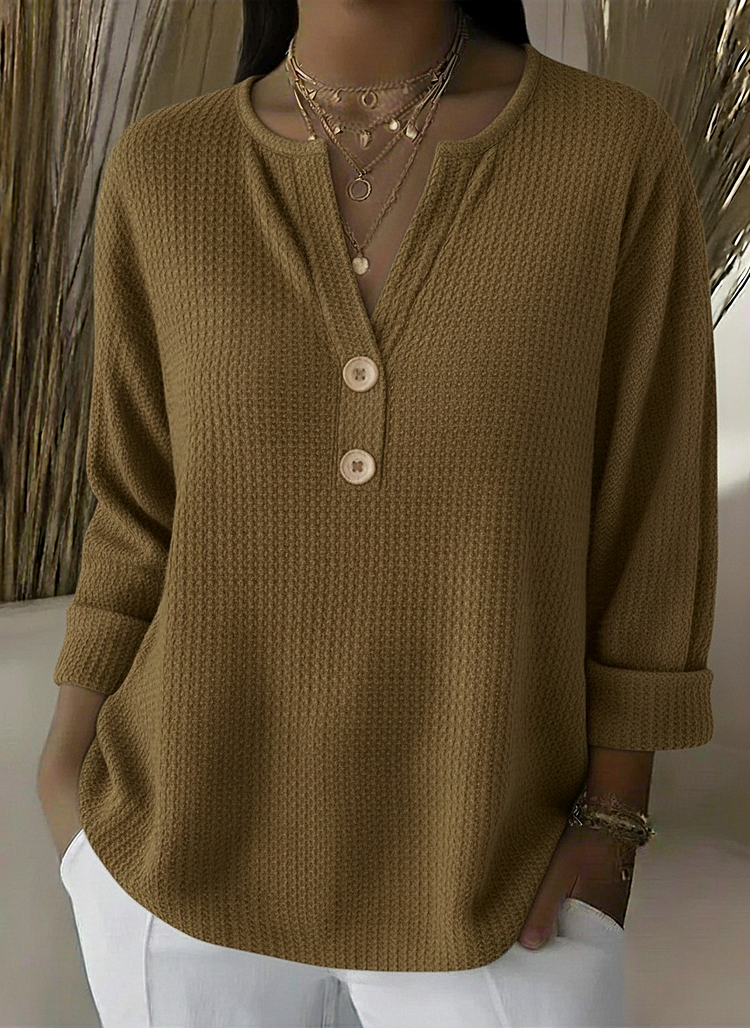 Mirabelle | Textured Button Sweater