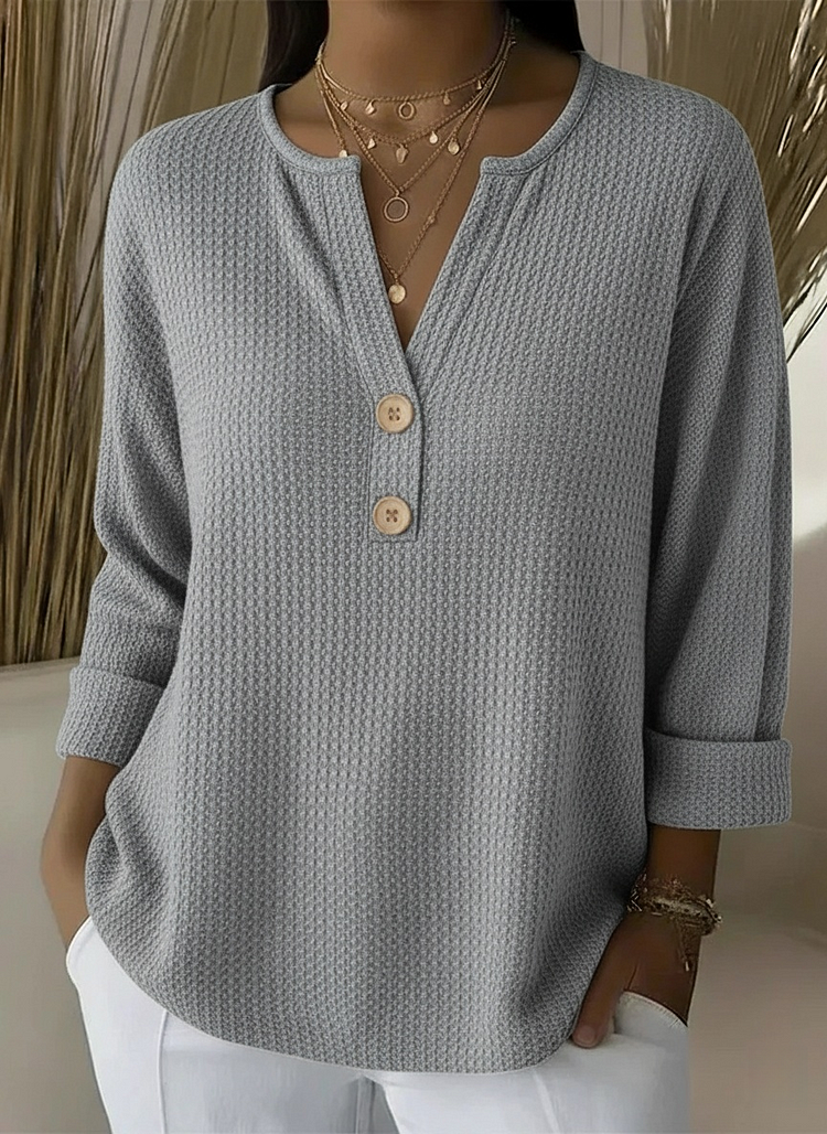 Mirabelle | Textured Button Sweater