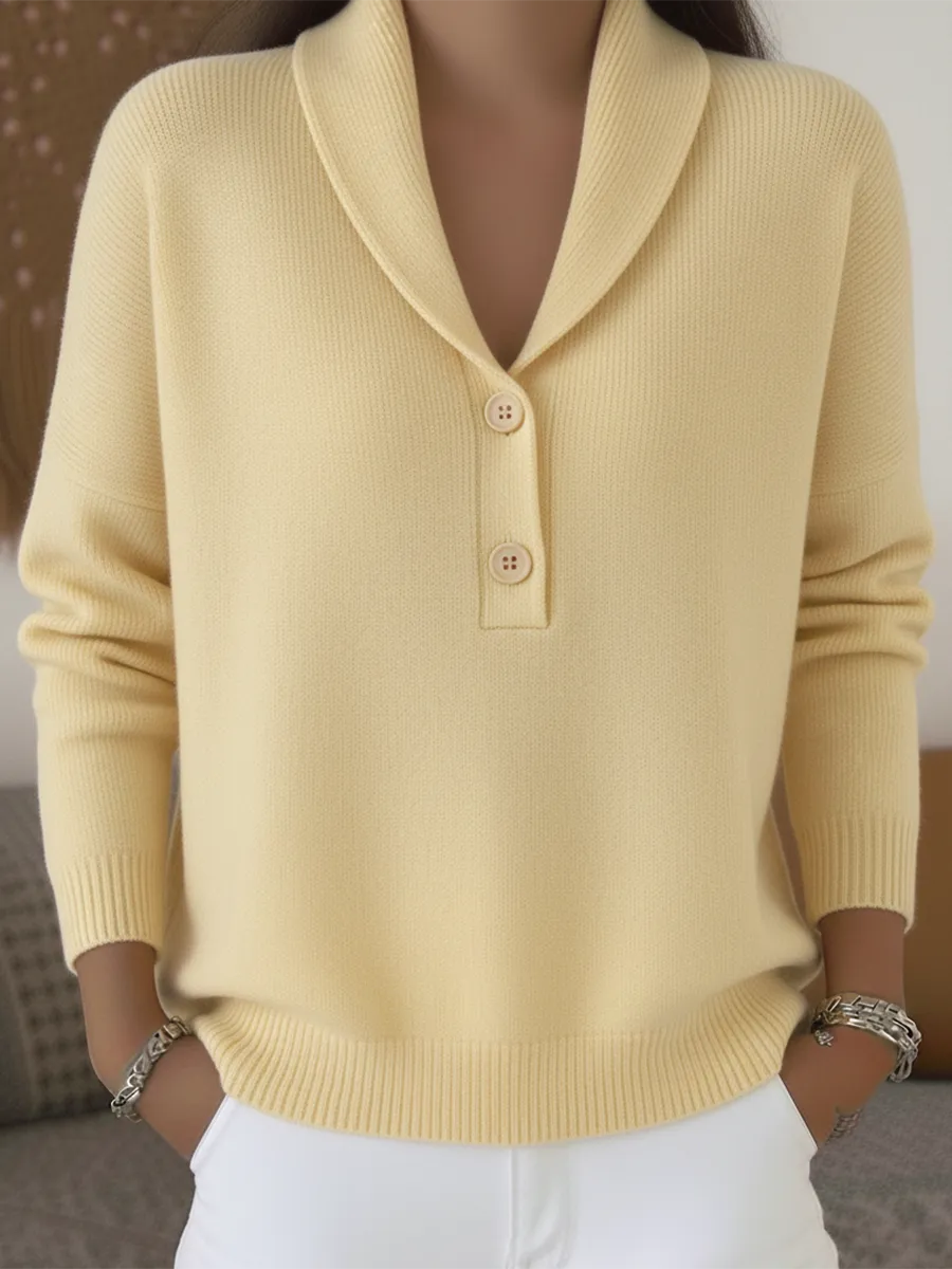 Lenorah | Collar Button Sweater